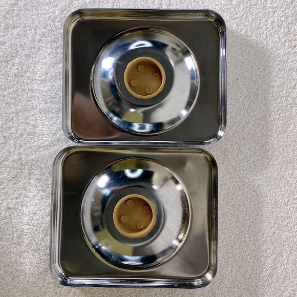 Vintage  Ekco Canada Limited Yellow Tan Metal Canister Set Flour Sugar - Picture 8 of 12